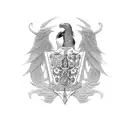 Coat of arms of Ukraine tattoo design idea