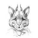 play boy trampstamp tattoo design idea