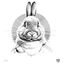 playboy bunny trampstamp tattoo design idea