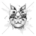 emoji piscando  tattoo design idea