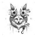 emoji piscando  tattoo design idea