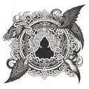 Eragon wheel of time tattoo design idea