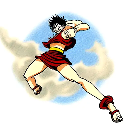 Luffy Greek mythology  tattoo design idea