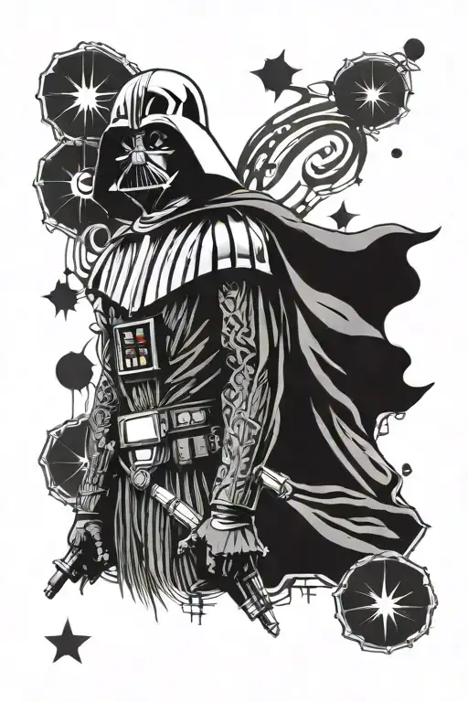 Vader / anakin skywalker tattoo design idea