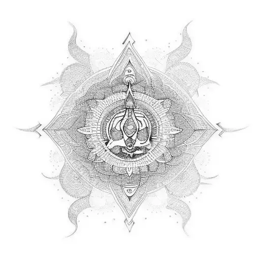 Modern and inspired by the Bhagavad Gita tattoo design idea