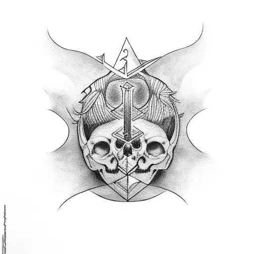 sacrifice depression love and selfcontrol tattoo design idea