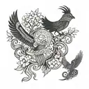 Imagine a tattoo with the names Luke Bailey Silas incorporate it into a family tree tattoo design idea