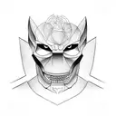 pantera negra tattoo design idea