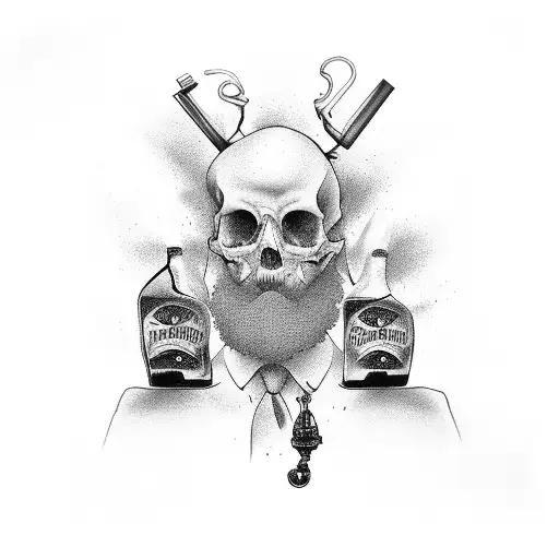 rum and coke tattoo design idea