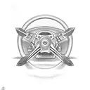 racing steering wheel tattoo design idea