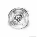 racing steeling wheel tattoo design idea