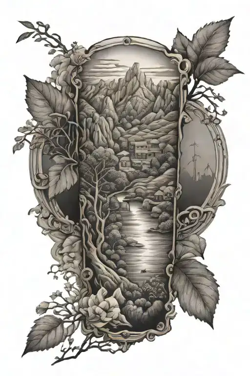 East Tennessee forearm sleeve tattoo design idea