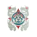 dog maori style tattoo design idea