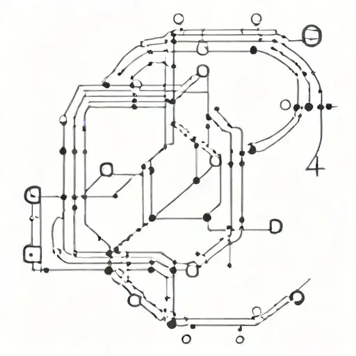 A binary code pattern spelling out 'Tutuaje' in a creative way, surrounded by digital elements tattoo design idea