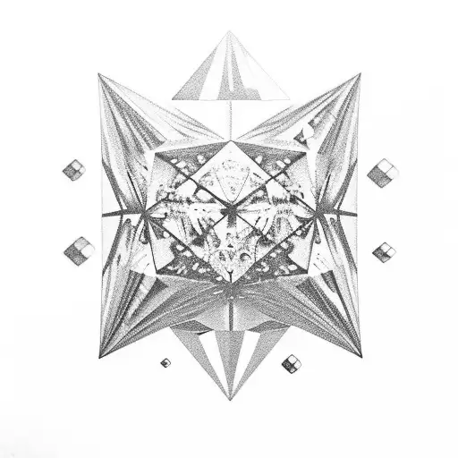 carbon put under a hydraulic press and turning into a diamond tattoo design idea