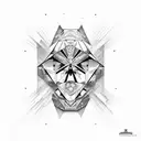 carbon squeezed into a diamond  tattoo design idea