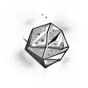 carbon squeezed into a diamond  tattoo design idea