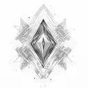 carbon squeezed into a diamond  tattoo design idea