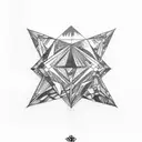 carbon squeezed into a diamond  tattoo design idea