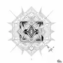 carbon squeezed into a diamond  tattoo design idea