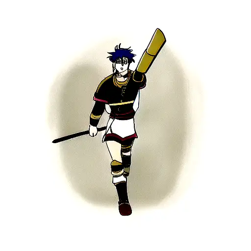 ancient Jewish warrior tattoo design idea