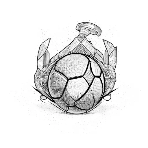 Combine the sports you love (hockey, American football, baseball) into a dynamic tattoo design tattoo design idea