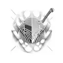 Combine the sports you love (hockey, American football, baseball) into a dynamic tattoo design tattoo design idea