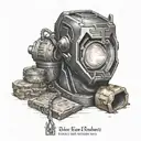 black panther slag heap miner's lamp tattoo design idea