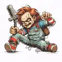 Chucky tattoo design idea