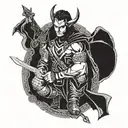 Loki and Thor  tattoo design idea