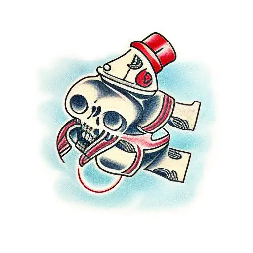 Number 4 inside number 8 tattoo design idea