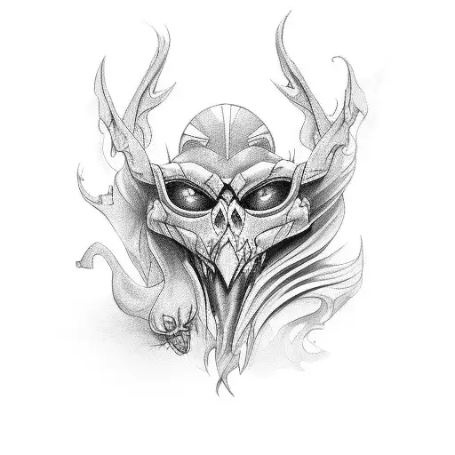 stiletto tattoo design idea