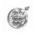 eclipse tattoo design idea