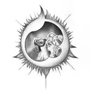 eclipse tattoo design idea