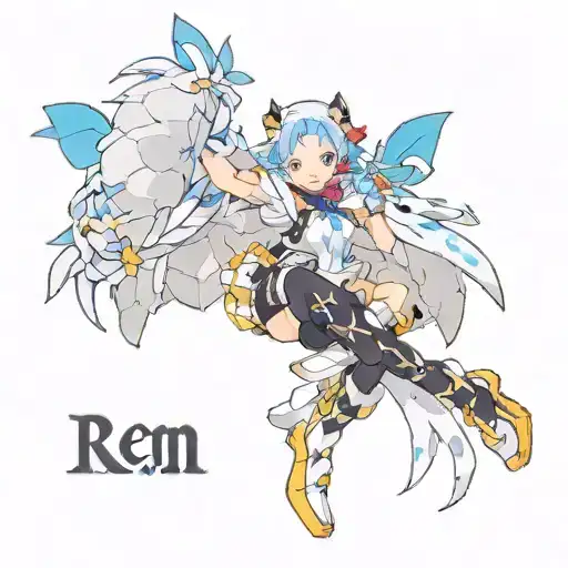 Rem Re:Zero tattoo design idea