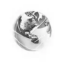 avion dans un globe terrestre aspirer dans un trou noir qui contient des etoiles  tattoo design idea