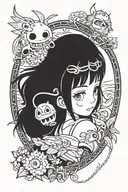 chihiro studio ghibli tattoo design idea