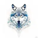 Wolf tattoo design idea