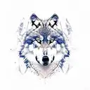 Wolf tattoo design idea