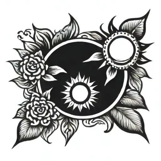 sunshine tattoo design idea