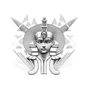 egyptian god seth tattoo design idea