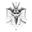 egyptian god seth tattoo design idea