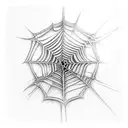 Spider Web tattoo design idea