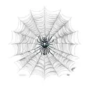 Spider Web tattoo design idea