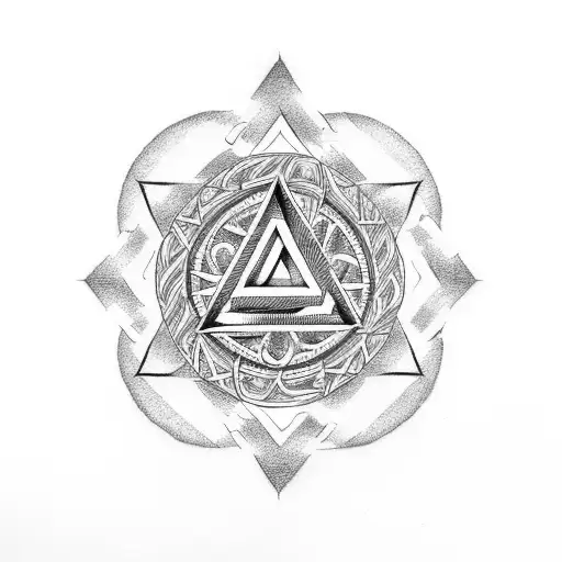 Valknut Symbol tattoo design idea