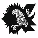 Strength, Leadership, Loyalty, Care tattoo design idea