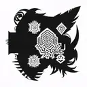 Strength, Leadership, Loyalty, Care tattoo design idea