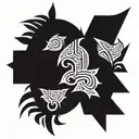 Strength, Leadership, Loyalty, Care tattoo design idea