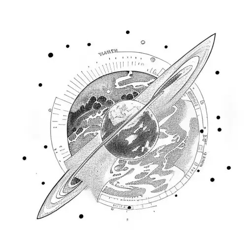 solar system, earth is a terrarium and the planets are different flowers tattoo design idea