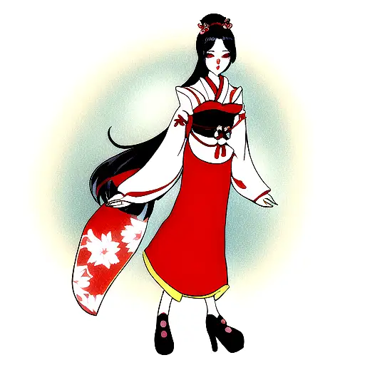 Geisha tattoo design idea